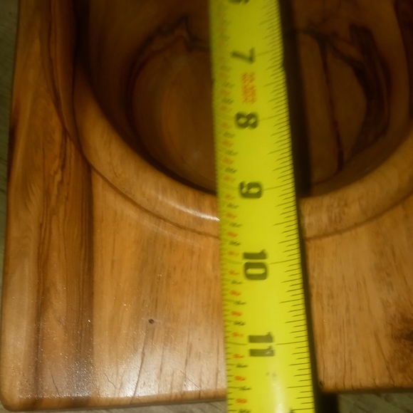 Cheese and cracker bowl solid maple hand turned by KC WOODCRAFTING - Picture 2 of 7